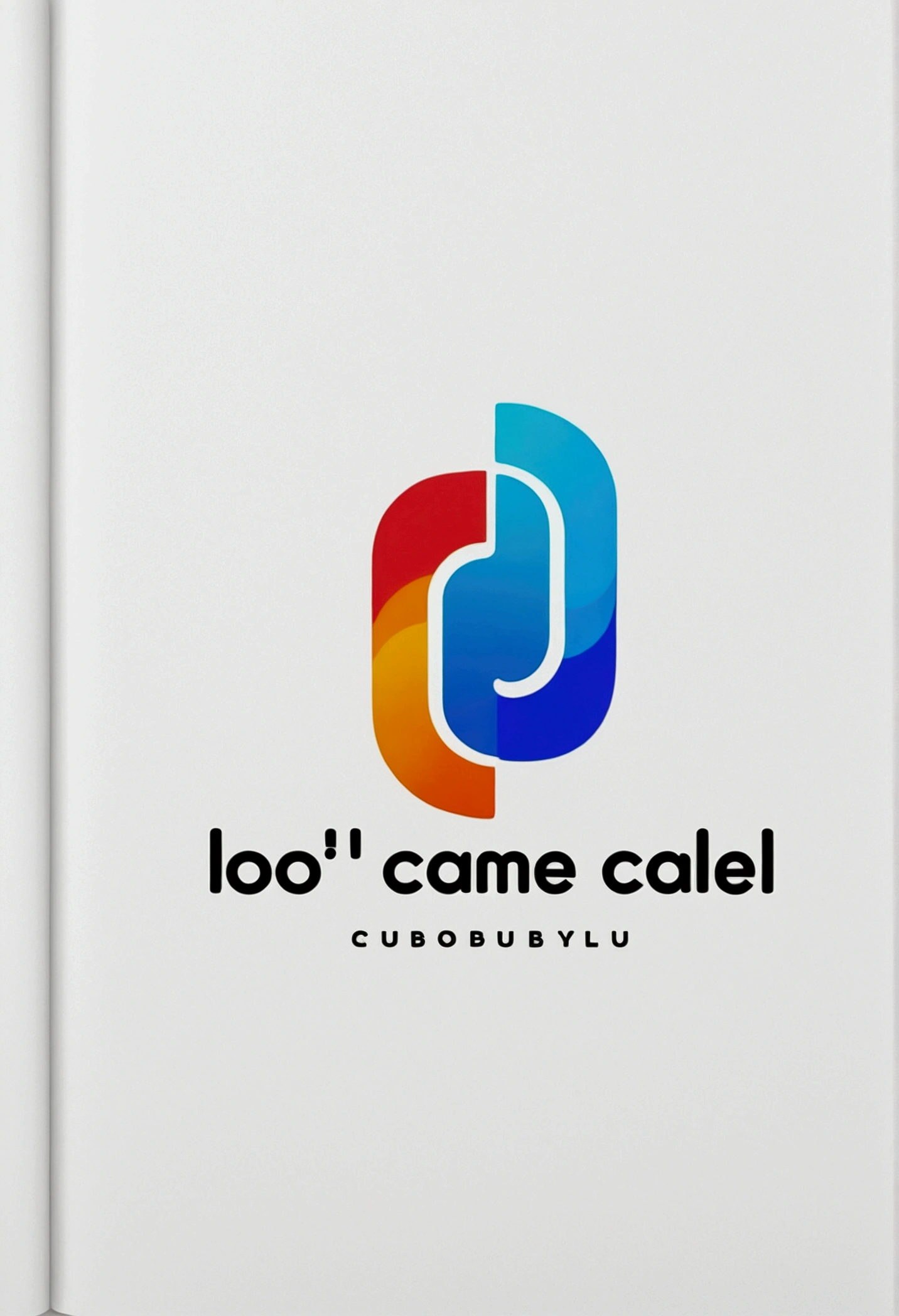 I want you to create a logo for a company that sells a streaming account and the name of the company is "Don't call me, I'll call you" that is minimalist, simple, in Spanish, bright colors and with reference to streaming platforms.