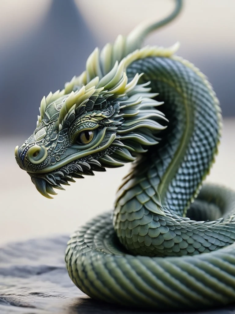 Serpentine Charm Naga,Made by dvrscls, Intricate details, symbol, Abstract, realism, Clear focus, masterpiece, Crisp details, SFW,
