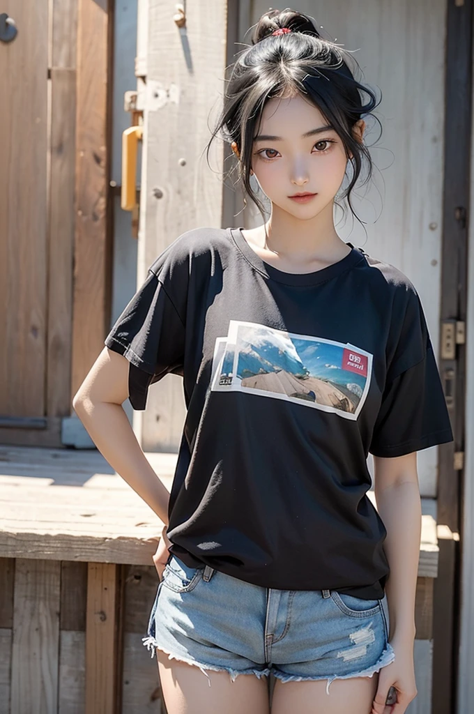 "Enjoy a visual feast,Witness the amazing transformation of 18-year-old beautiful girl Saitama in a T-shirt and shorts. A creature of unrivaled strength and temperament. Has short black hair, A great personality and a beautiful eye, This is a vibrant,It will surprise you.