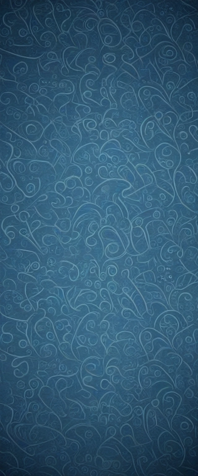 Blue wallpaper has many artistic shapes