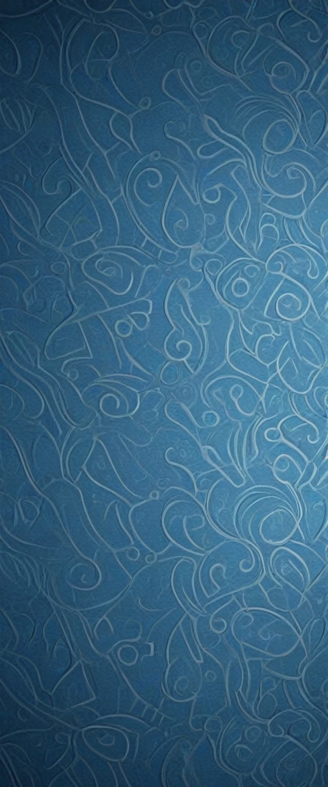 Blue wallpaper has many artistic shapes