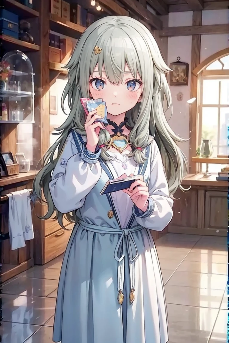 (8k, 最high quality)、Ultra-high resolution、Adorable、最high quality, beautiful, Absurd beauty、masterpiece、Best image quality、(Front facing)、good feeling、smile,Face the camera、Delicate eyes、smile、Small face、Adorable満面のsmile, 最high quality、female、Looks 20 years old、1 person、masterpiece, Most detailed,uniform、 high quality、Shiny Hair、非常に細かくてbeautiful明るい目、Medium chest、nose blush、非常に精細でクリアでbeautiful顔, Awards, (Anatomically correct)、Reach out、The whole body is visible,View from above,Face Focus