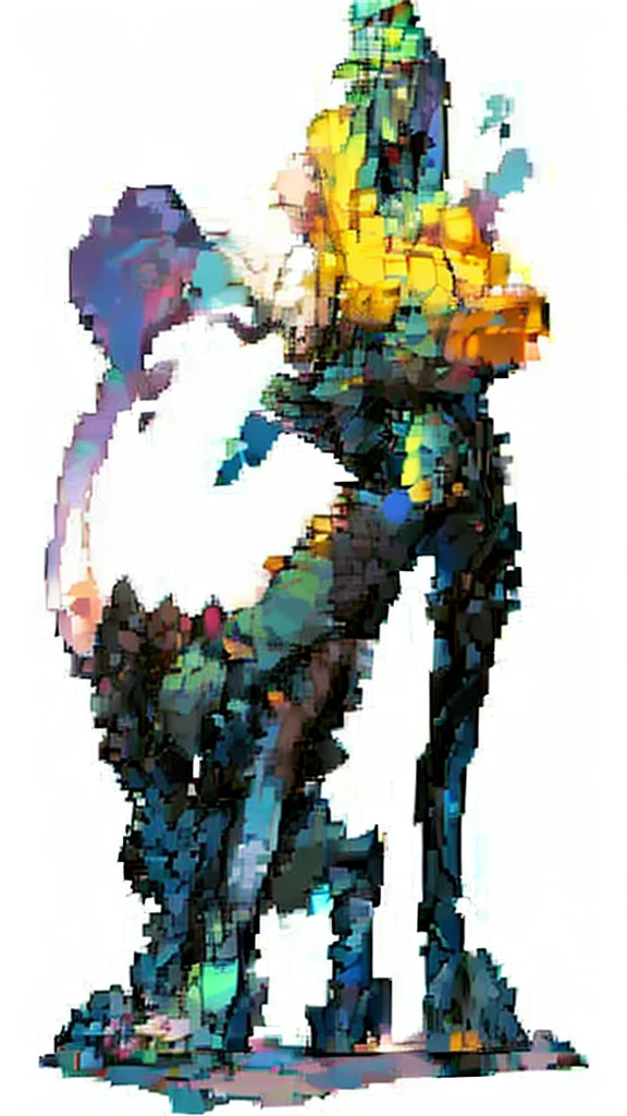 pixel art, vivit color