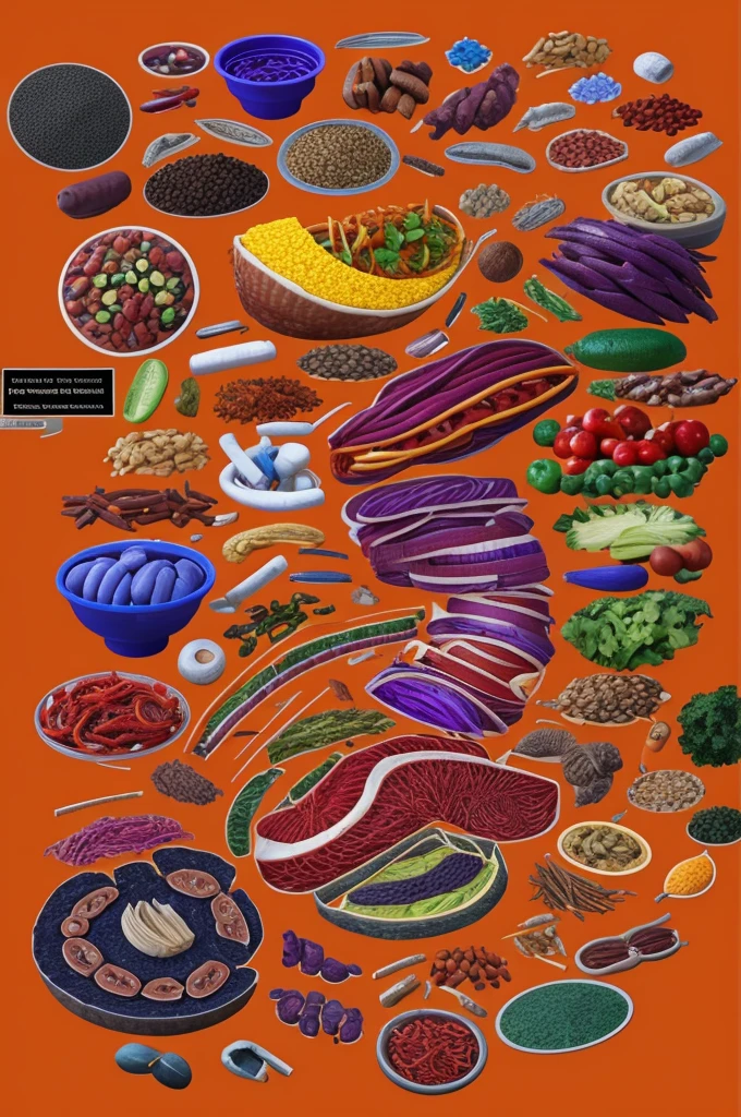 Generate an image of the digestive system with all its parts specified 