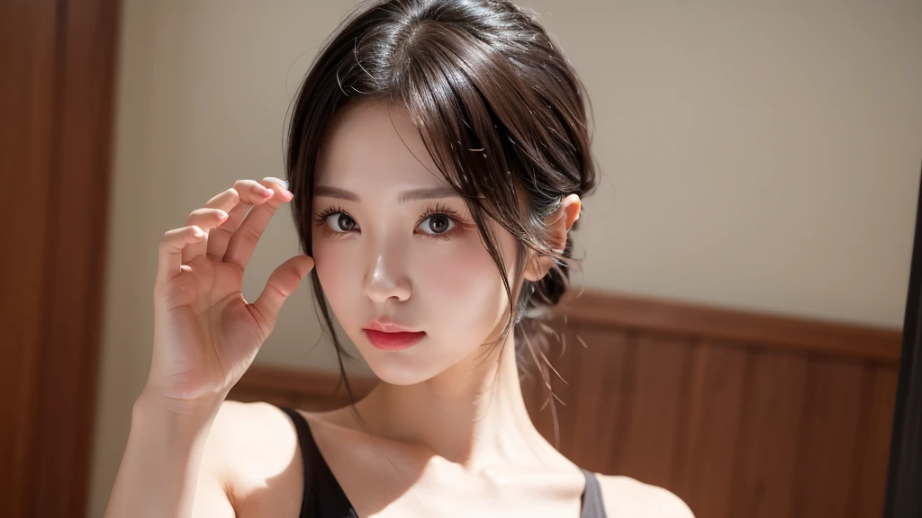 Photochemical smog、A look that shows no sign of anything around、stock market、Perfect beautiful face and fingers,Physiologically correct body