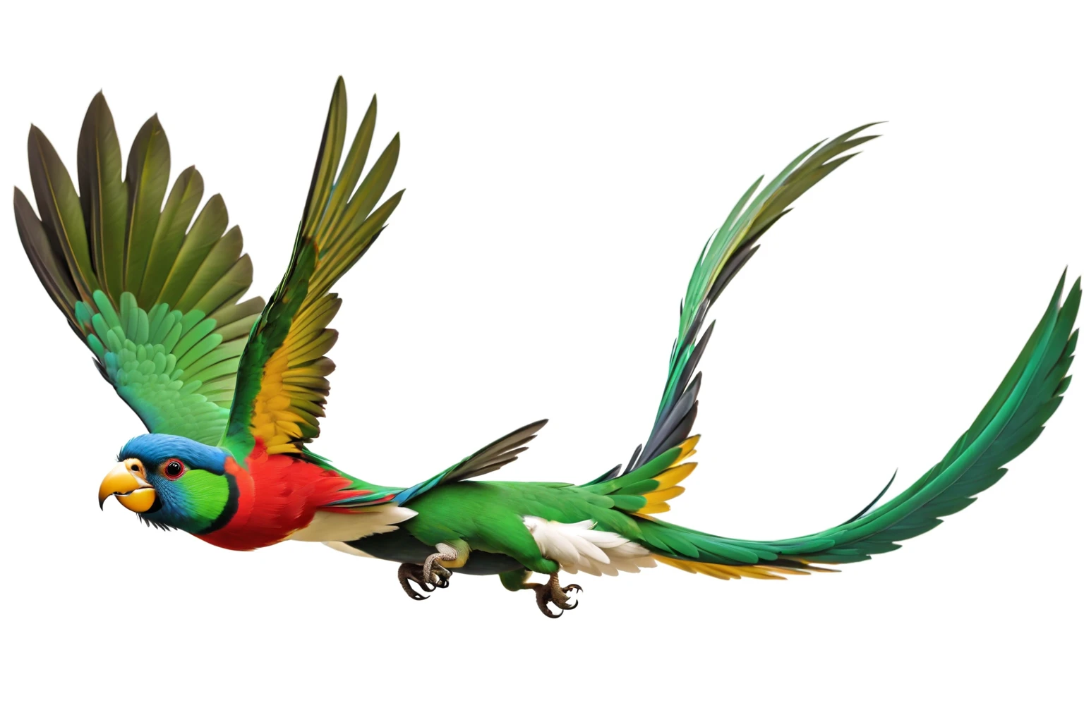 (8k, 16K,  Highest quality, High resolution, 非常にdetailed,Anatomically correct, Realistic, RAW Photos: 1.1),
((quetzal:1.4), Costa Rica&#39;s national bird,Distinctive lapis lazuli tail feathers,Two very long tail feathers and two not so long tail feathers,((Deep green crest on head)),Lapis Lazuli Feather,The belly has red feathers,Black flight feathers,),
Textured, detailed, artistic,