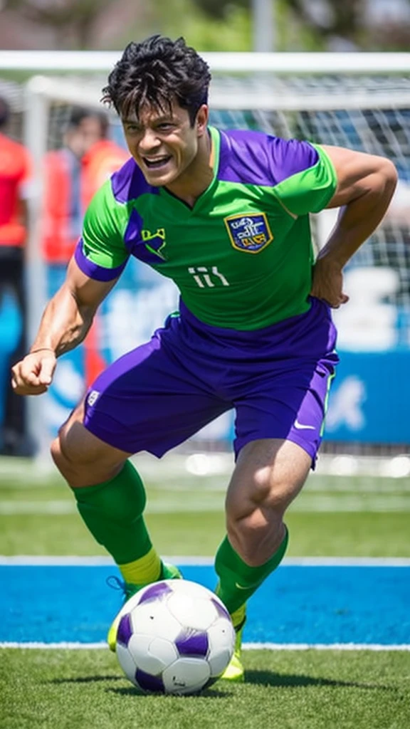 Hulk. Playing soccer. Intergalaxy.