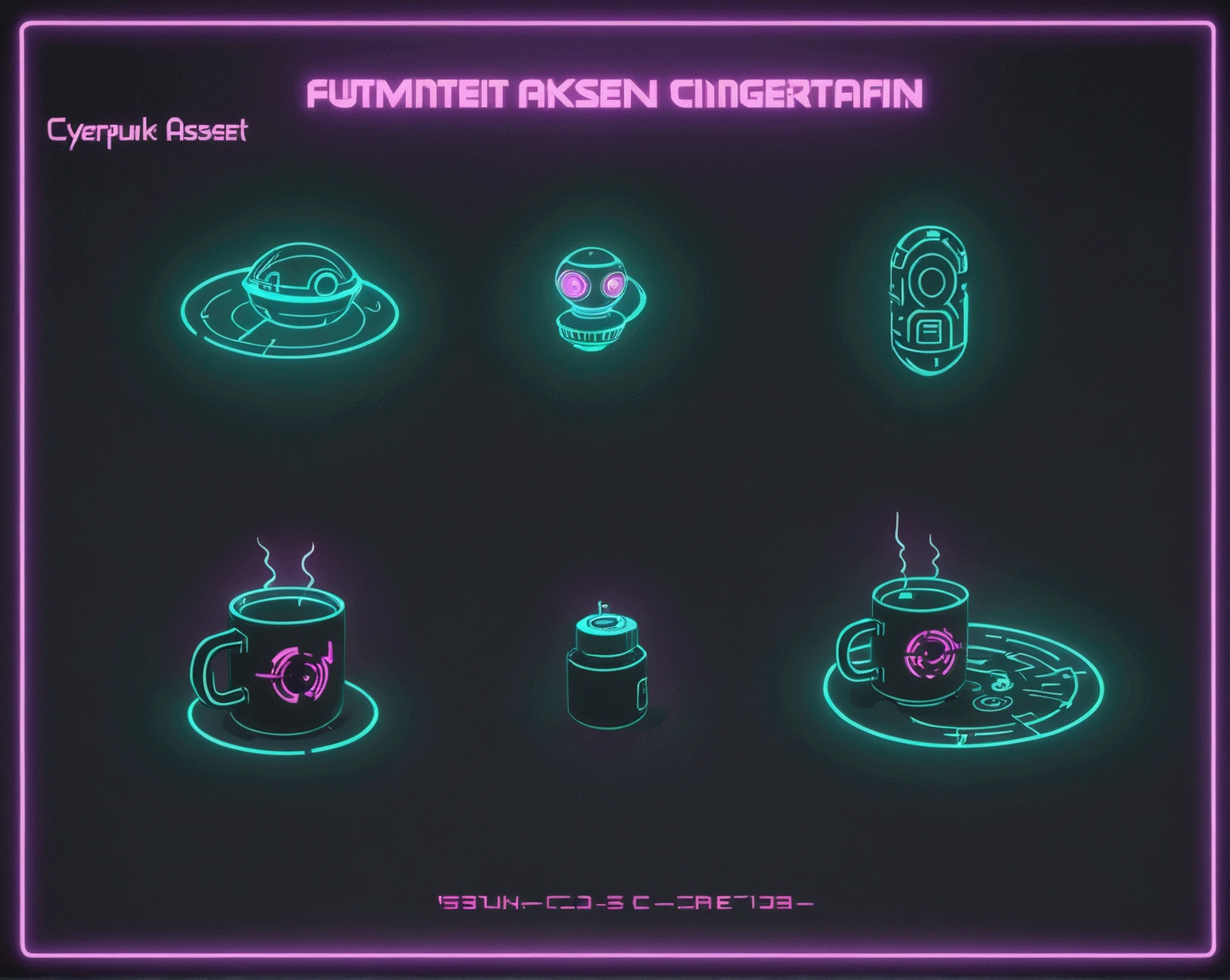 cyberpunk asset futuristic