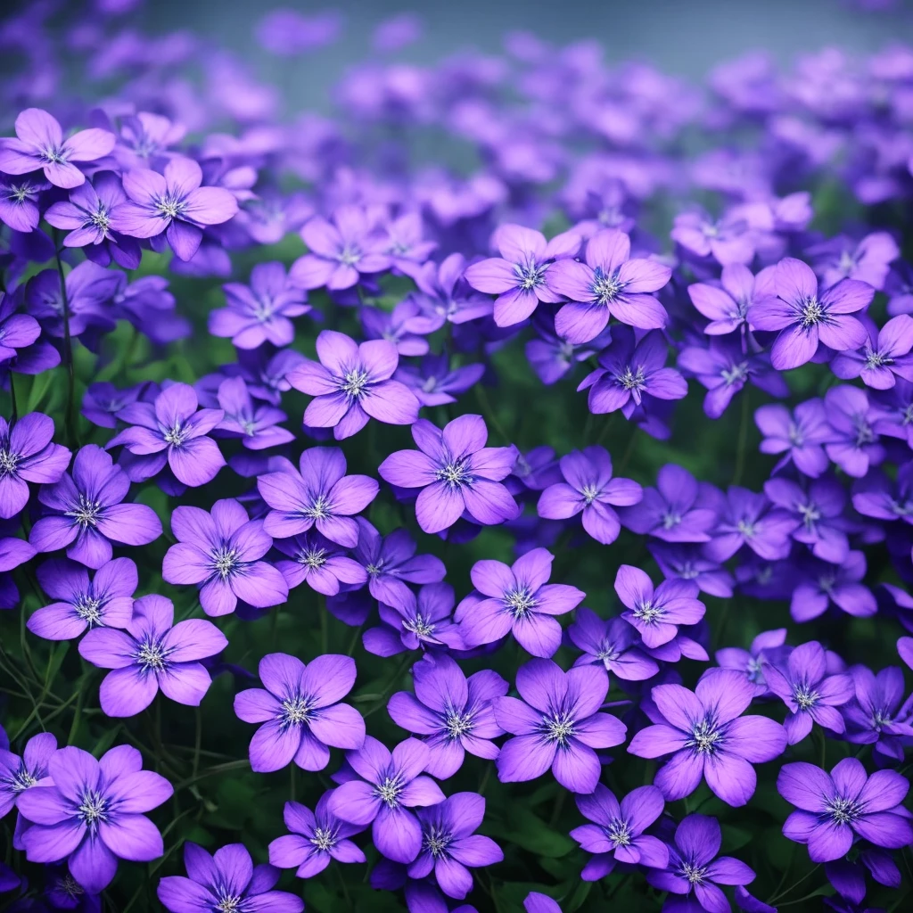 purple flowers in the dark, a macro photograph inspired by Elsa Bleda, tumblr, romanticism, dark purple blue tones, blue and purple, vibrant but dreary blue, purple and blue, dark flowers, blue and violet, night sky full of flowers, blue flowers, moody beautiful colors, blue flowers bloomed all over, blue and purple plants