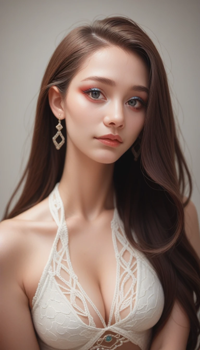 score_9_up, score_8_up, score_7_up, score_6_up,A beautiful woman，Enchanting makeup，The upper body is human，The lower body is a snake tail，Human head snake body