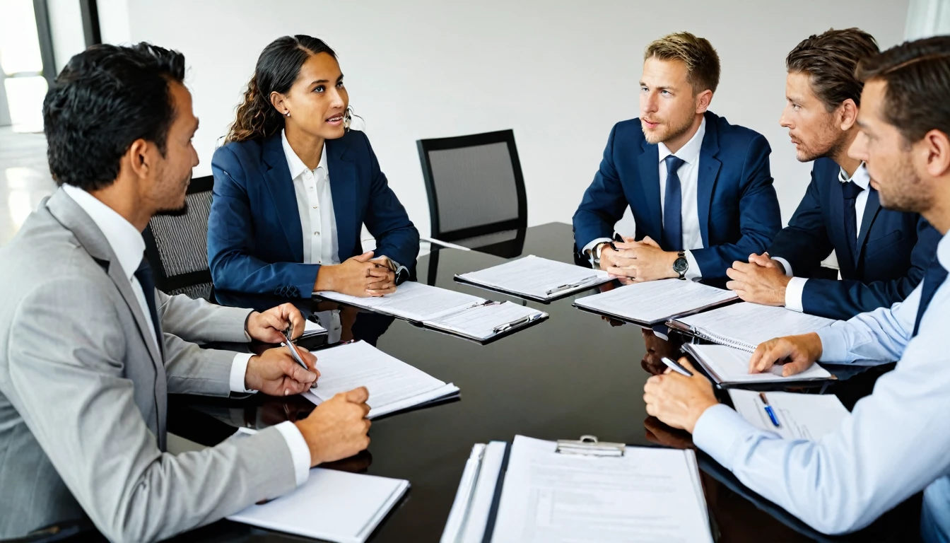 Realistic wage negotiation meeting