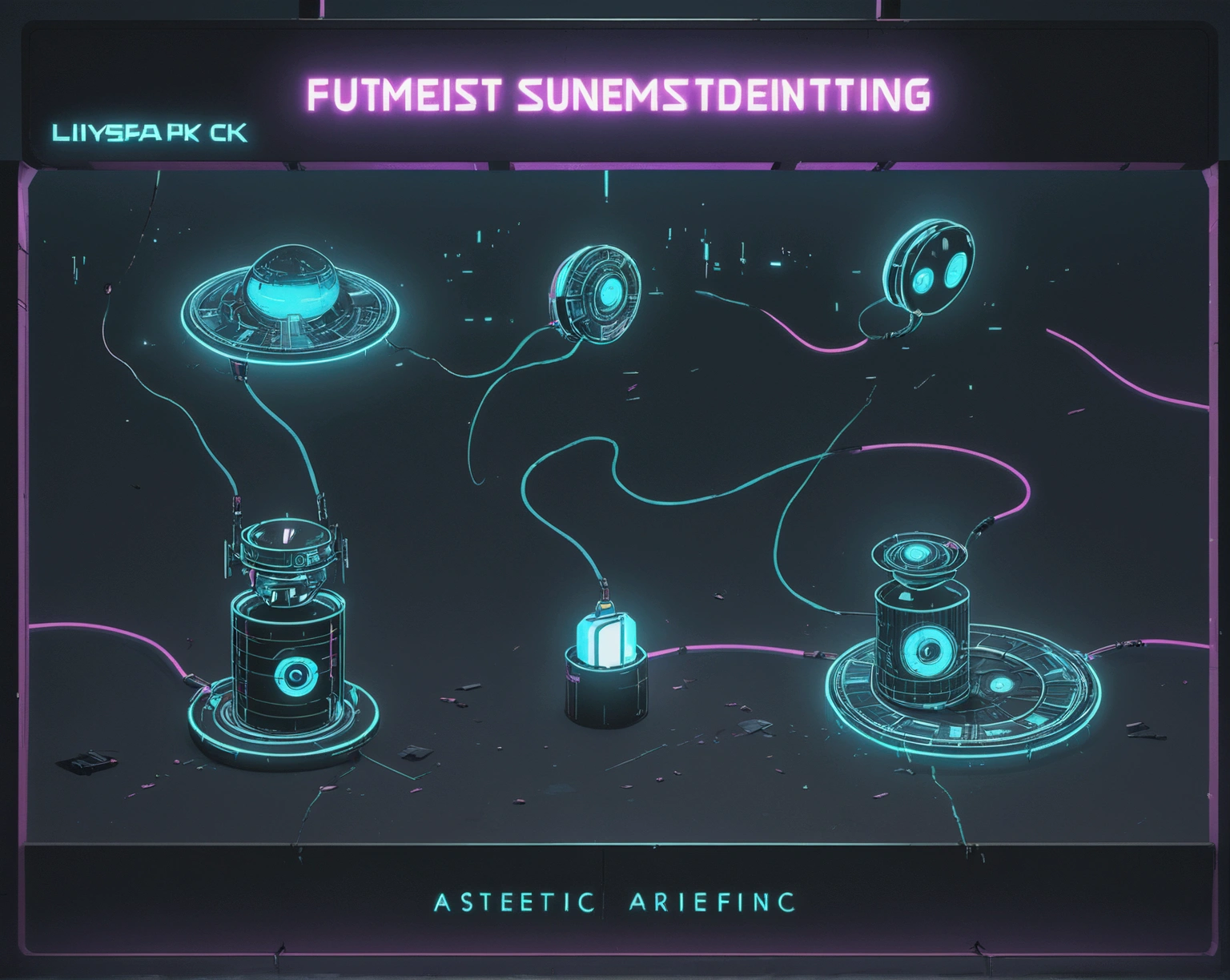 cyberpunk asset futuristic