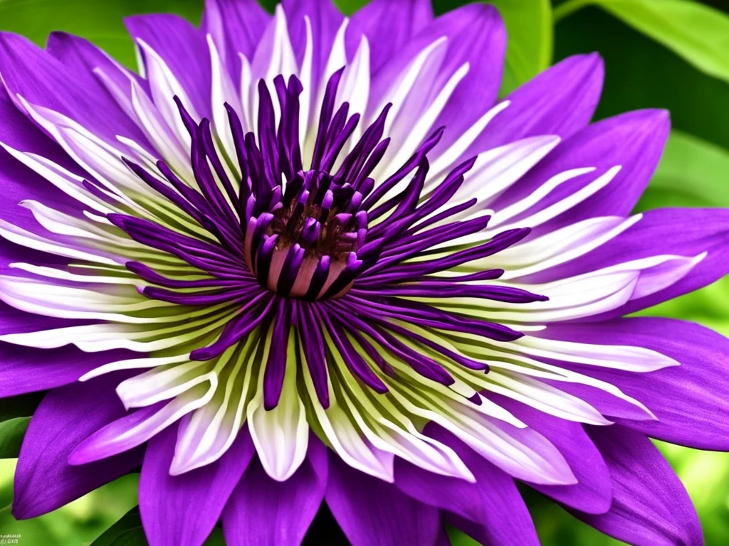 purple flower on a wooden post with green leaves, a macro photograph by Johannes Martini, flickr, art nouveau, passion flower, large exotic flowers, beautiful!!!!!!!!!, intricate beauty, incredibly beautiful, very intricate, exquisitely detailed, extremely intricate, passion fruits, staggering in its beauty, intricate and beautiful, stunningly beautiful, ❤🔥🍄🌪, highly intricate