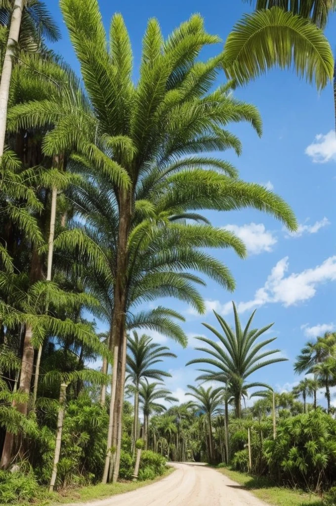 there is a very tall plant with many green leaves, a screenshot by Federico Zuccari, flickr, hurufiyya, flowering pineapples, made of cactus spines, huge spines, strange vegetation, cabbage trees, vicious snapping alligator plant, lots of weird alien plants, deadly alien plants, large exotic flowers, exotic alien flora, alien plant