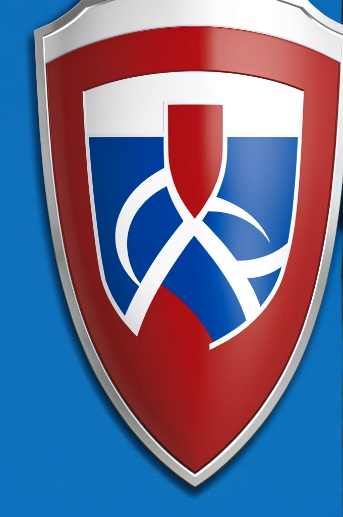 A football shield, that says Sheffield in blue and red, with a white background to convert it to png 
