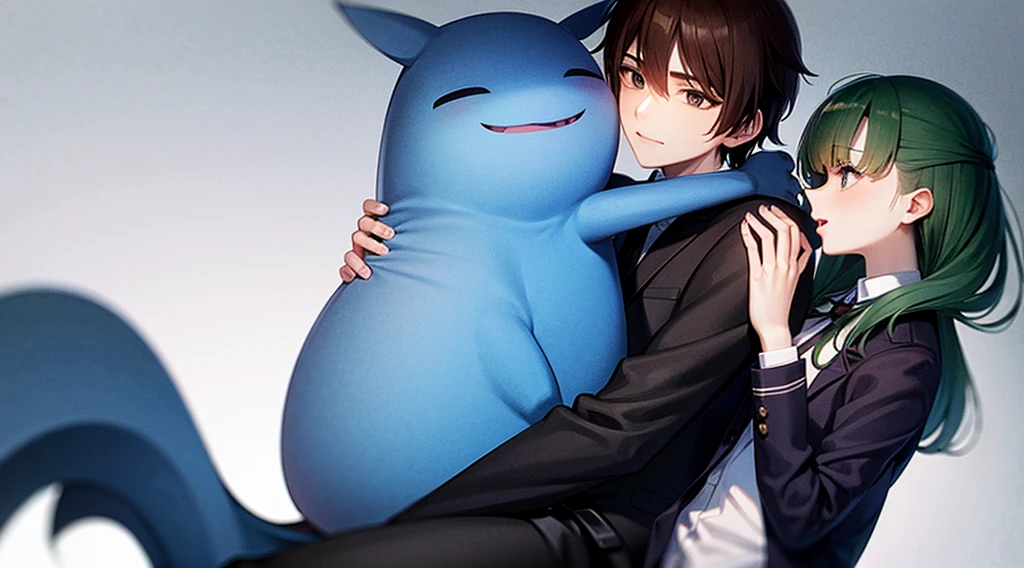 an quagsire with an elegant suit