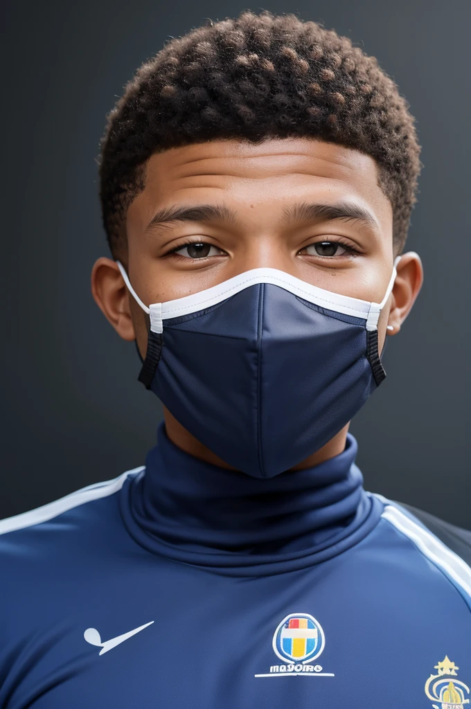 Mbappé correct with the arrow, mbappé has the mask