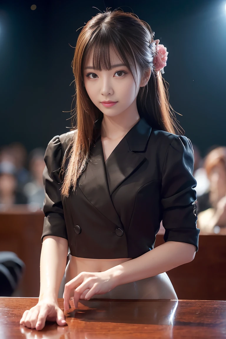 (最high quality, 8k, 32K, Tabletop, Hmph:1.2), ((Looking at the audience)), Looking at the camera, I'm looking forward to, (Stick your butt out:1.4), Protruding buttocks, (Full Body Shot), (1. Slender Japanese women, Age 25), Dark brown curly hair, Highly detailed face, Lip details, Beautiful Eyes, double eyelid, Bright foreground, Professional Lighting, Photon Mapping, Radio City, shading:1.3, (Skin with attention to detail:1.2), Huge breasts:1.5, ((Provocative dynamic pose)), (She's wet), (money_color:1.5), (good:1.8), Thin underwear, ((Backtrack, Buckshot)), Exposed buttocks, top shot, (Sensual look of the photographer, Open your lips slightly), Exit the locker room, high quality, 4K, smile, Casual Fashion Change of clothes Change of clothes中 Fullback panties