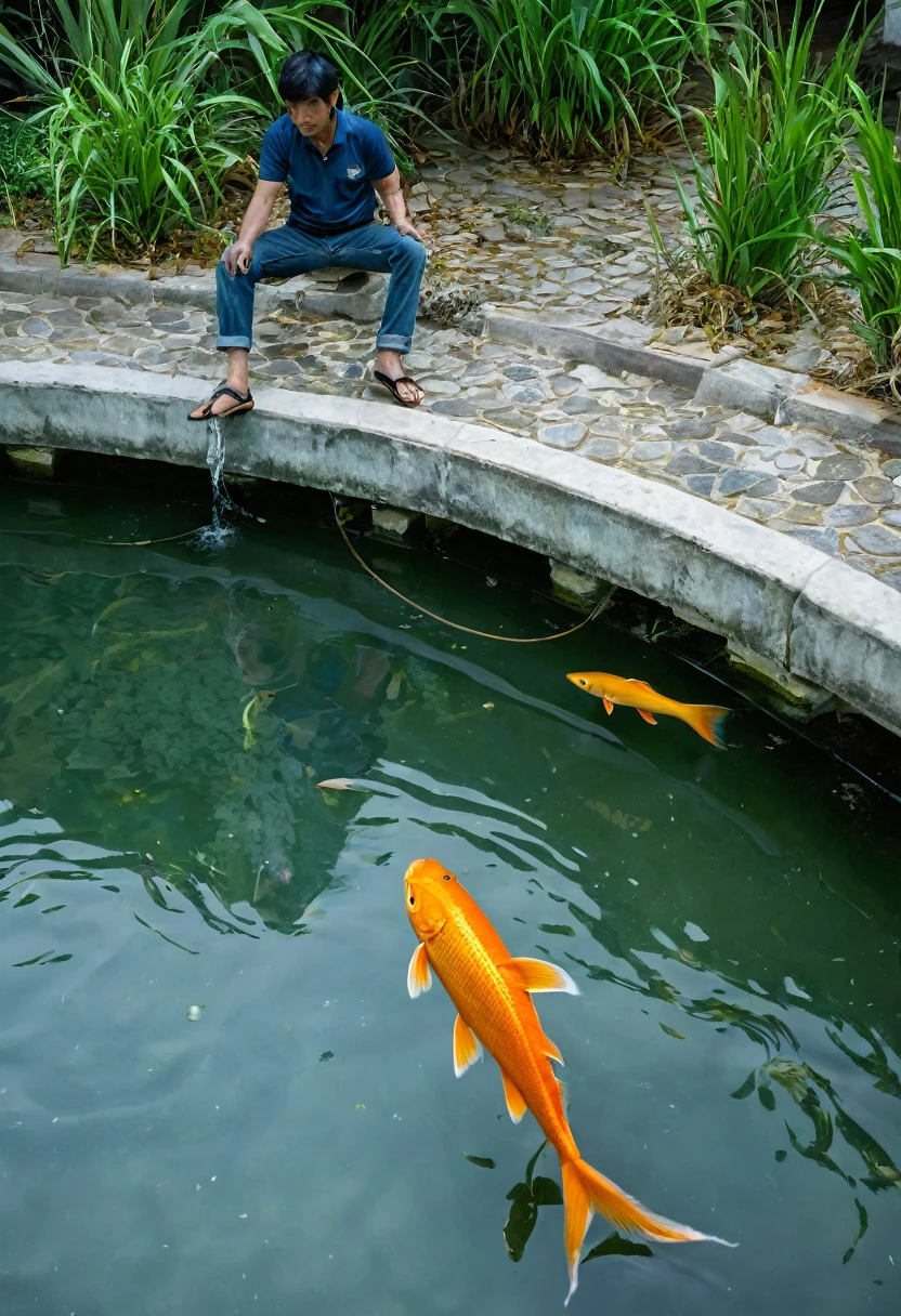 tiger/fish,In the basin