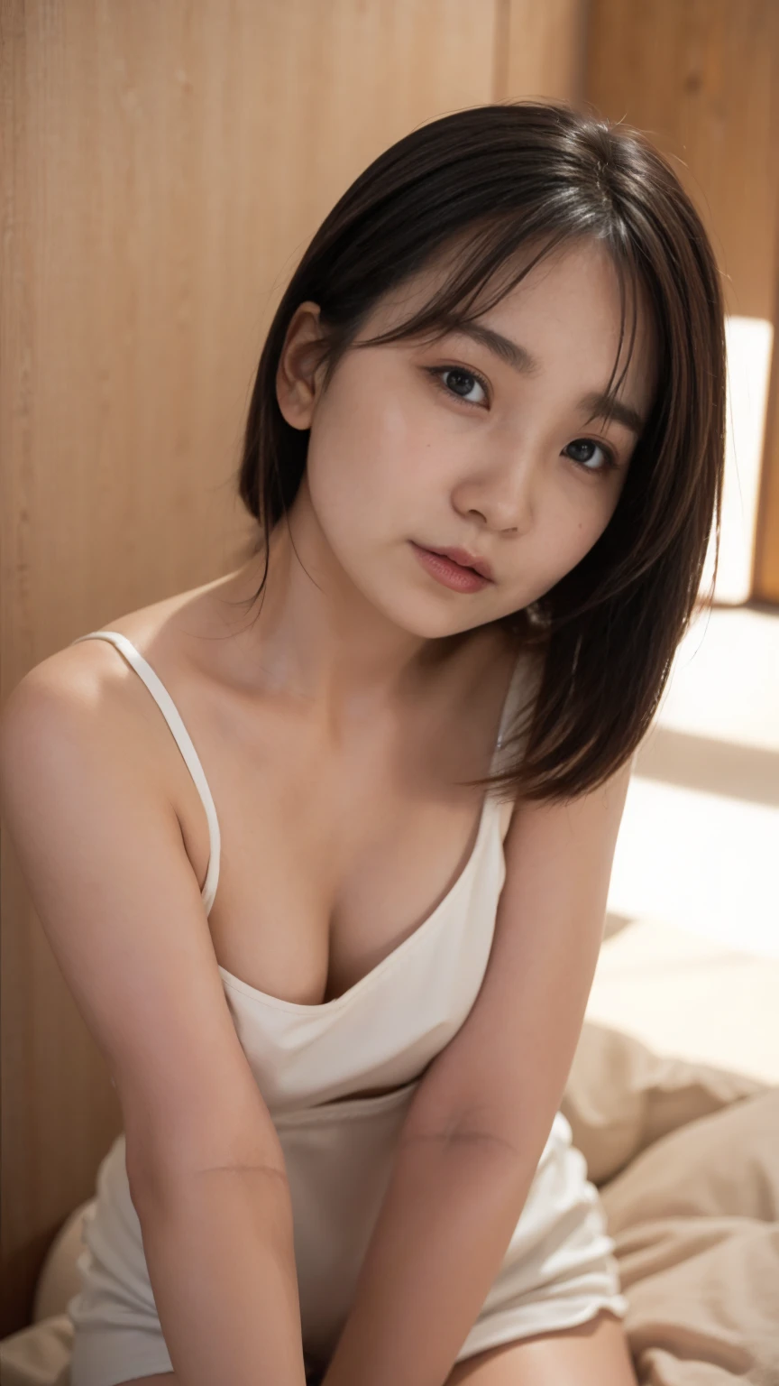 (((Top-down configuration:1.33)))、((No underwear:1.55))、One Girl、Beautiful and detailed eyes and face、barefoot、20 year old cute Japan woman, ((Extremely precise and accurate anatomy:1.0)), (photo Realistic:1.4), (hyper Realistic:1.4), (最高品質のRealisticな肌の質感:1.4), (Improvement of quality:1.4), (Enhances the beauty of skin texture:1.1), Clean and glowing skin, (Realistic:1.3), Realisticなライティング, (Smoother lighting:1.05), (Improving the quality of cinema lighting:0.9), Backlight, A gentle light on your face, Ray Tracing, (Bright light:1.2), 32K, One Japanese woman, fine grain, Detailed face, (Film Grain:1.1),(Accentuates body lines:1.1), High resolution, Natural look, Kind eyes, Improves hair quality, Delicate light and shadow, Transparent muscles, Graceful pose, Beautiful Eyes, Sharp details, Soft light reflection, Beautiful contours, Delicate skin tone, Fine hair texture, Natural background,