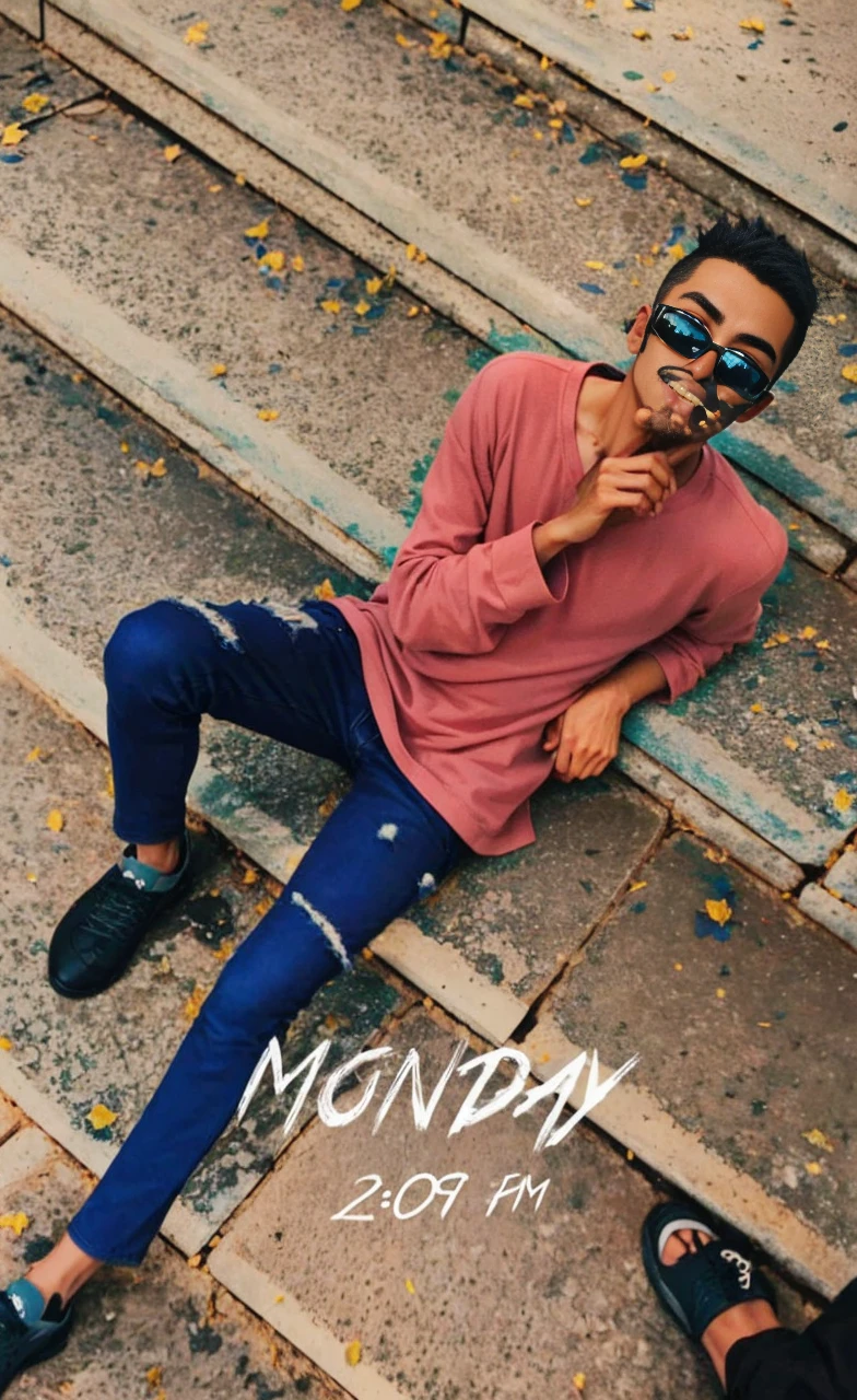 A cool college student, (mascle), ((fade hair style)), wear gray coat, Plain white t-shirt, black jeans ,((greenery background)),(anime styling), (Cinematic lighting), (ray tracing), ((reflection light)), atmosphric perspective, master part, precise, ((best quality)), high qualiy, super detaill, High details, anatomically correcte, Cao Cao, 1080P,without glasses