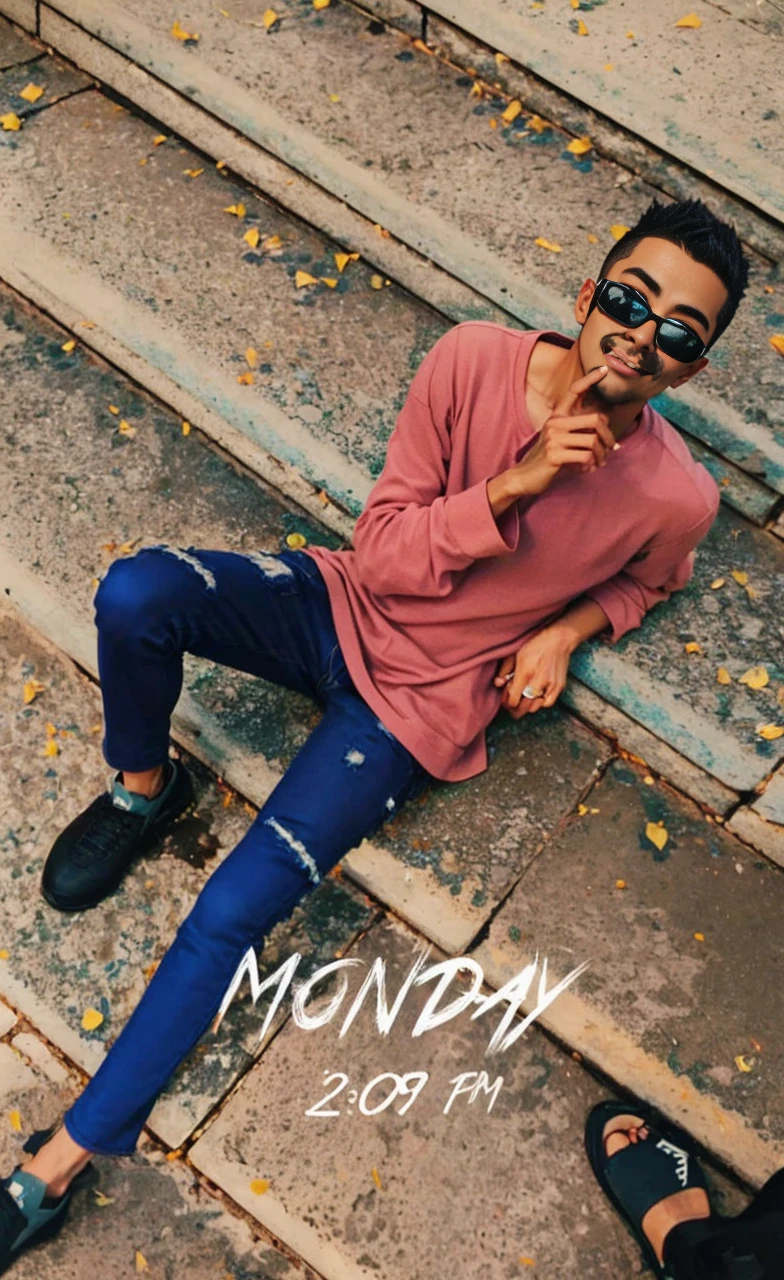 A cool college student, (mascle), ((fade hair style)), wear gray coat, Plain white t-shirt, black jeans ,((greenery background)),(anime styling), (Cinematic lighting), (ray tracing), ((reflection light)), atmosphric perspective, master part, precise, ((best quality)), high qualiy, super detaill, High details, anatomically correcte, Cao Cao, 1080P,without glasses