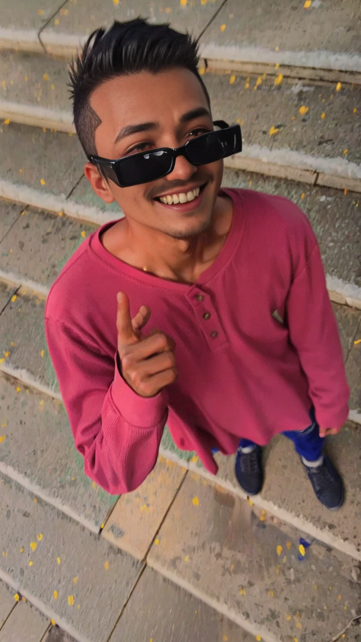 A cool college student, (mascle), ((fade hair style)), wear gray coat, Plain white t-shirt, black jeans ,((greenery background)),(anime styling), (Cinematic lighting), (ray tracing), ((reflection light)), ((half-body shot)), atmosphric perspective, master part, precise, ((best quality)), high qualiy, super detaill, High details, anatomically correcte, Cao Cao, 1080P,