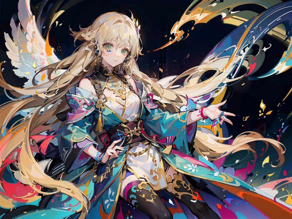 ((1 man)). ((brave:1.2)), whole body,full body,Drawing a detailed portrait of a man with long hair, Long blond hair, Use gradient style. he的头发被仔细地扎成马尾辫,... he has striking gold eyes, 这与he苍白的皮肤形成鲜明对比., 给he疲惫的外表增添了一丝光彩. ,he'wearing a baggy, European style clothes, 在he纤细的身躯上流淌.,. The background is very dark, Dark castle,Cluttered room, flame照亮, 四周的flame,Dim Lights,flame,从门口携带着flame诞生,he身形高挑,Pale cheeks,Long hair on shoulders,耀眼的flame衬得he金色的瞳孔熠熠生辉,Fire,(whole body:1.2)whole body照,Standing,Game CG,恐怖游戏illustration8K,Correct human body,Detailed eye painting,illustration,Highest quality,Exquisite,Detailed face,Masterpiece,flat chest,Slim,young,16 years old,High-end,Hand Painted,Official Fanart, Visual novel, Anime style,Girly Romance, Produced by Anime Painter Studio