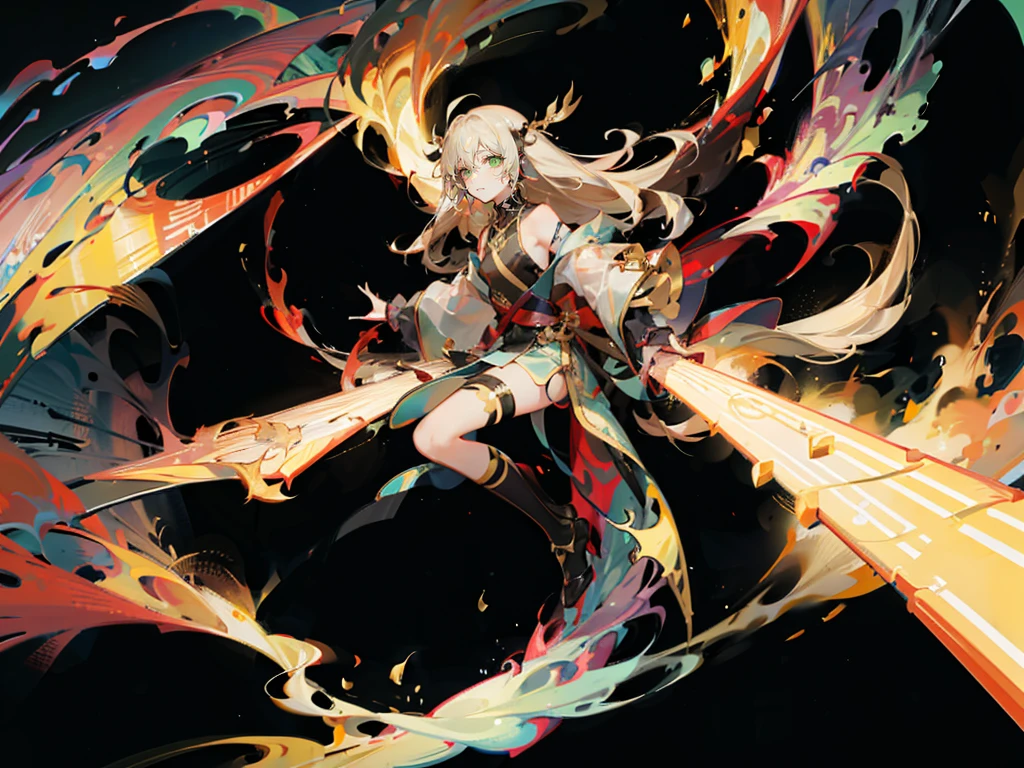 ((1 man)). ((brave:1.2)), whole body，man，Handsome，直直的Standing在火里，full body，绘制长发man的详细肖像, Long blond hair, Use gradient style. he的头发被仔细地扎成马尾辫，... he has striking gold eyes, 这与he苍白的皮肤形成鲜明对比., 给he疲惫的外表增添了一丝光彩. ，he&#39;wearing a baggy, European style clothes, 在he纤细的身躯上流淌.,. The background is very dark, Dark castle，Cluttered room, flame照亮, 四周的flame，Dim Lights,flame，从门口携带着flame诞生，he身形高挑，Pale cheeks，Long hair on shoulders，耀眼的flame衬得he金色的瞳孔熠熠生辉，Fire，（whole body:1.2）whole body照，Standing，Game CG，恐怖游戏illustration8K，Correct human body，Detailed eye painting，illustration，Highest quality，Exquisite，Detailed face，Masterpiece，flat chest，Slim，young，16 years old，High-end，Hand Painted，Official Fanart, Visual novel, Anime style，Girly Romance, Produced by Anime Painter Studio


