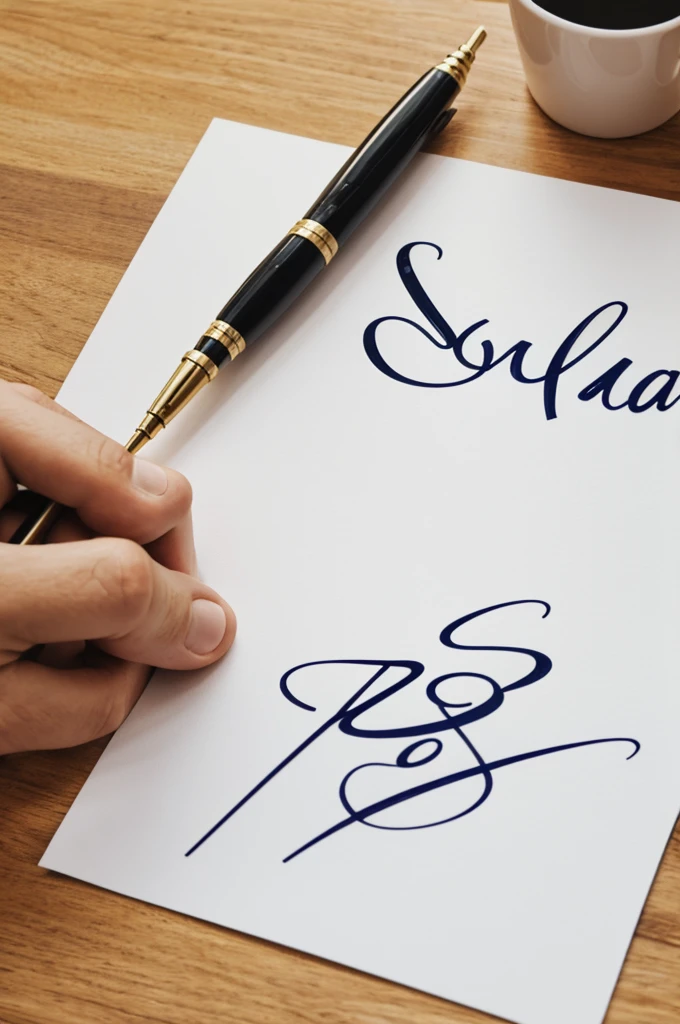 How to create a signature with the name Daneyza Soza
