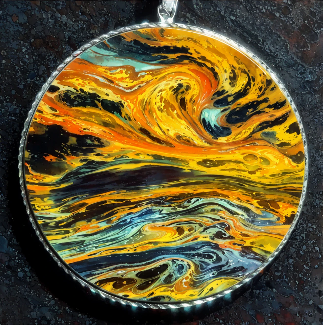 Fiery red clouds swirl and change,The sea is turbulent and the water is shining,Distant mountain shadows and terrain changes,The colors are distinct and blended,Clear changes in light and shadow,Silky smooth and delicate watercolor painting