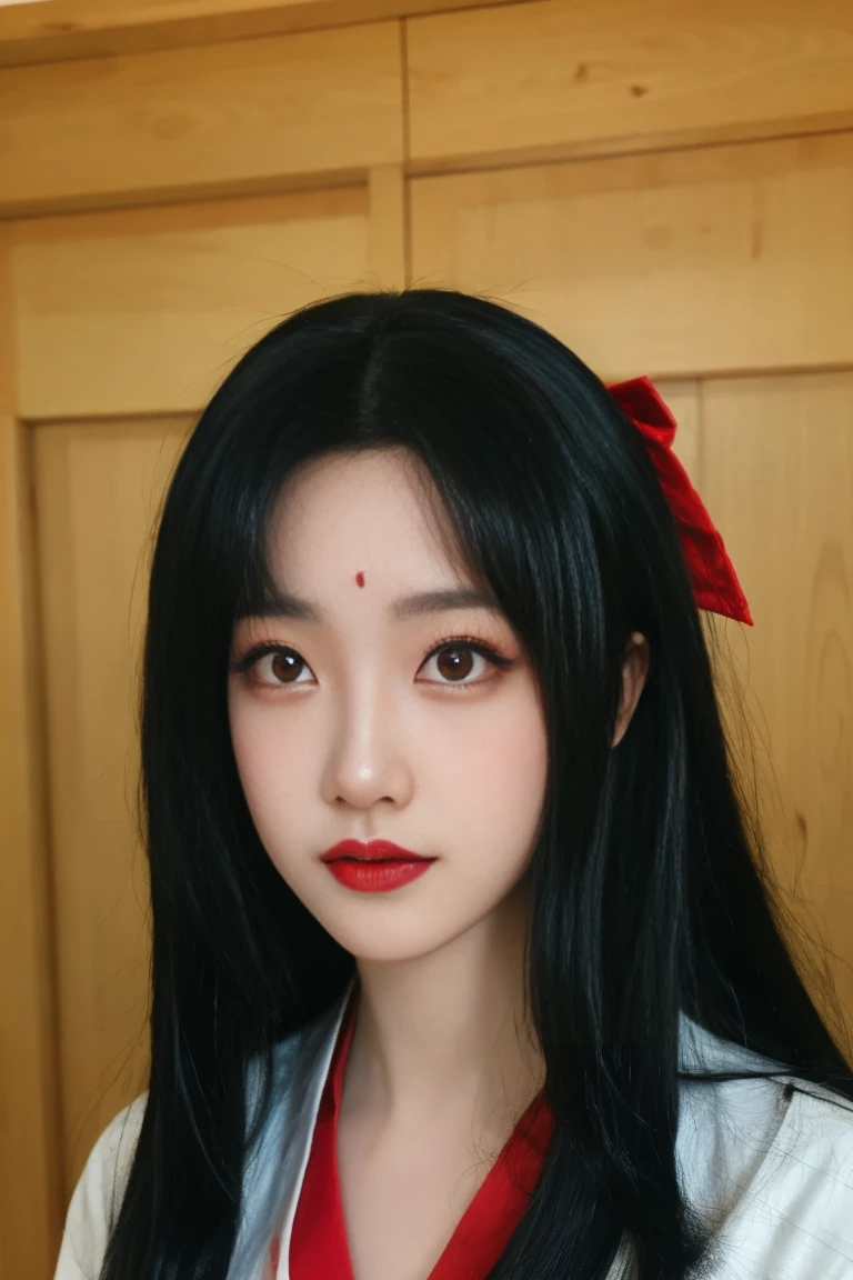 ulzzang-6500-v1.1,(raw photo:1.2),((photorealistic:1.4))best quality ,masterpiece, illustration, an extremely delicate and beautiful, extremely detailed ,CG ,unity ,8k wallpaper,  finely detail, best quality,extremely detailed CG unity 8k wallpaper,absurdres, incredibly absurdres, huge filesize, ultra-detailed, highres, extremely detailed,beautiful detailed girl, extremely detailed eyes and face, beautiful detailed eyes,light on face,cinematic lighting, 25 year old woman, 1girl, solo,(black hair:1.5), long hair, kimono,