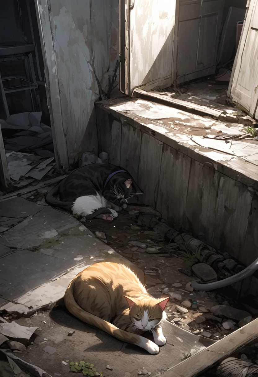 Abandoned cat