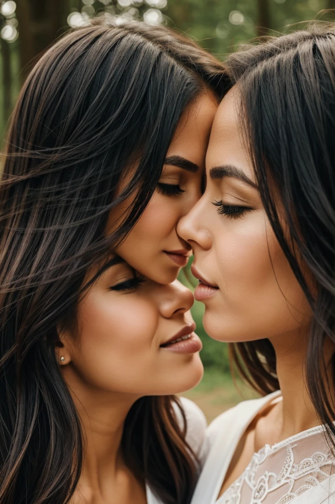 Woman kissing another woman&#39;s feet