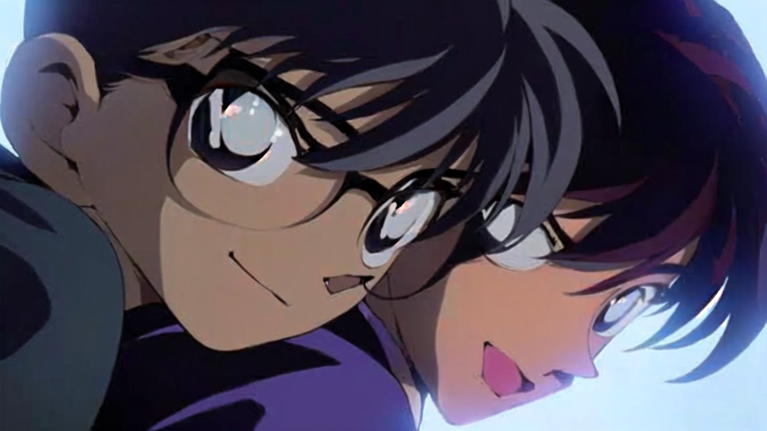 masterpiece, Highest quality, (Highly detailed CG Unity 8k wallpaper), (Highest quality), (Best illustrations), (Best Shadow), Unreasonable, Realistic lighting, (abyss), Beautiful sparkle,Close-up of a man wearing glasses and carrying a backpack, from Evangelion, Evangelion anime, yukito kishiro, Evangelion style eyes, neon genesis Evangelion, Anime movie screenshots, ( Evangelion ), mirai nikki, グロAnime screenshots, Gainax Anime Style, Evangelion, Anime screenshots, neon genesis Evangelion style