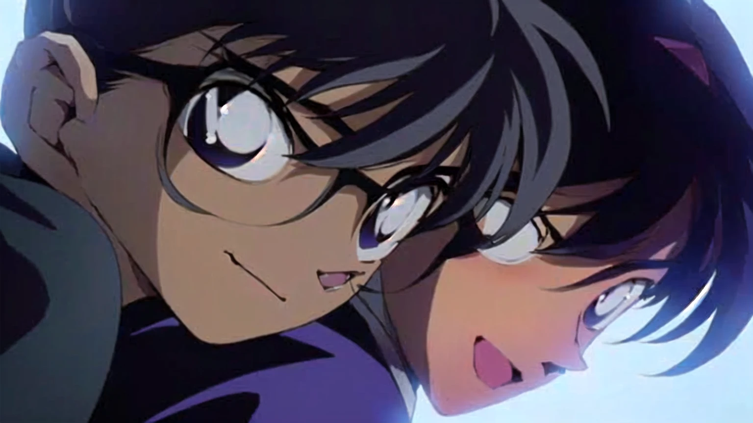 masterpiece, Highest quality, (Highly detailed CG Unity 8k wallpaper), (Highest quality), (Best illustrations), (Best Shadow), Unreasonable, Realistic lighting, (abyss), Beautiful sparkle,Close-up of a man wearing glasses and carrying a backpack, from Evangelion, Evangelion anime, yukito kishiro, Evangelion style eyes, neon genesis Evangelion, Anime movie screenshots, ( Evangelion ), mirai nikki, グロAnime screenshots, Gainax Anime Style, Evangelion, Anime screenshots, neon genesis Evangelion style