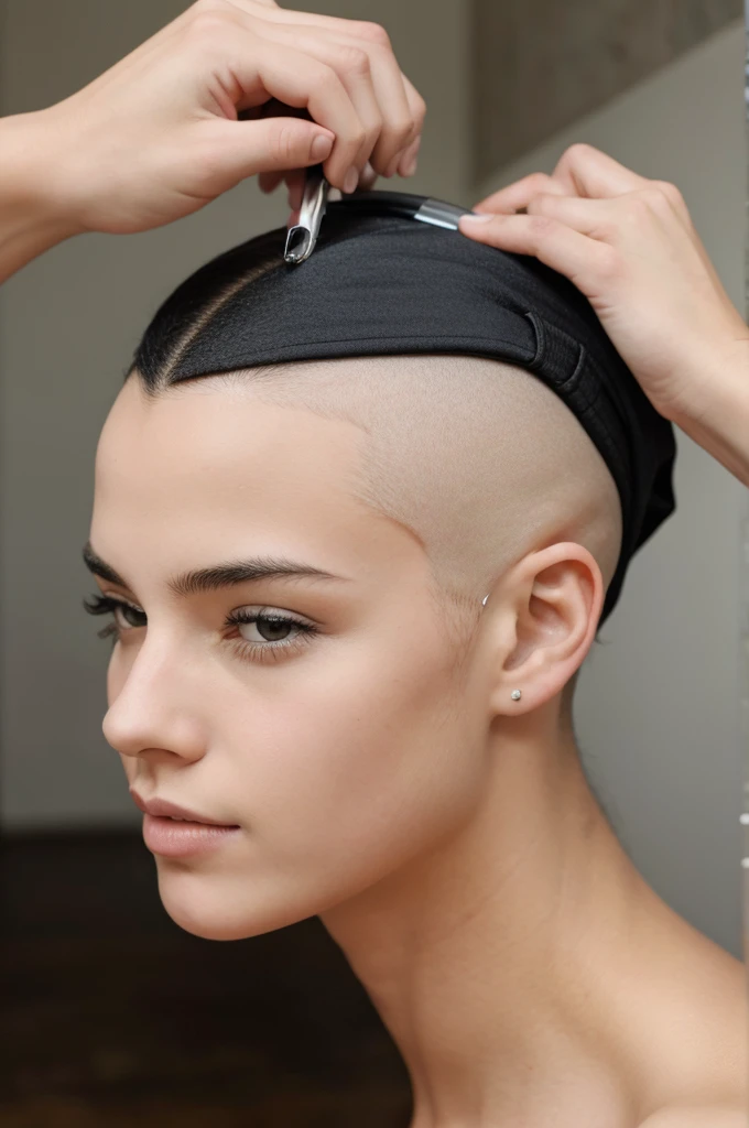 Girls headhshaving photos