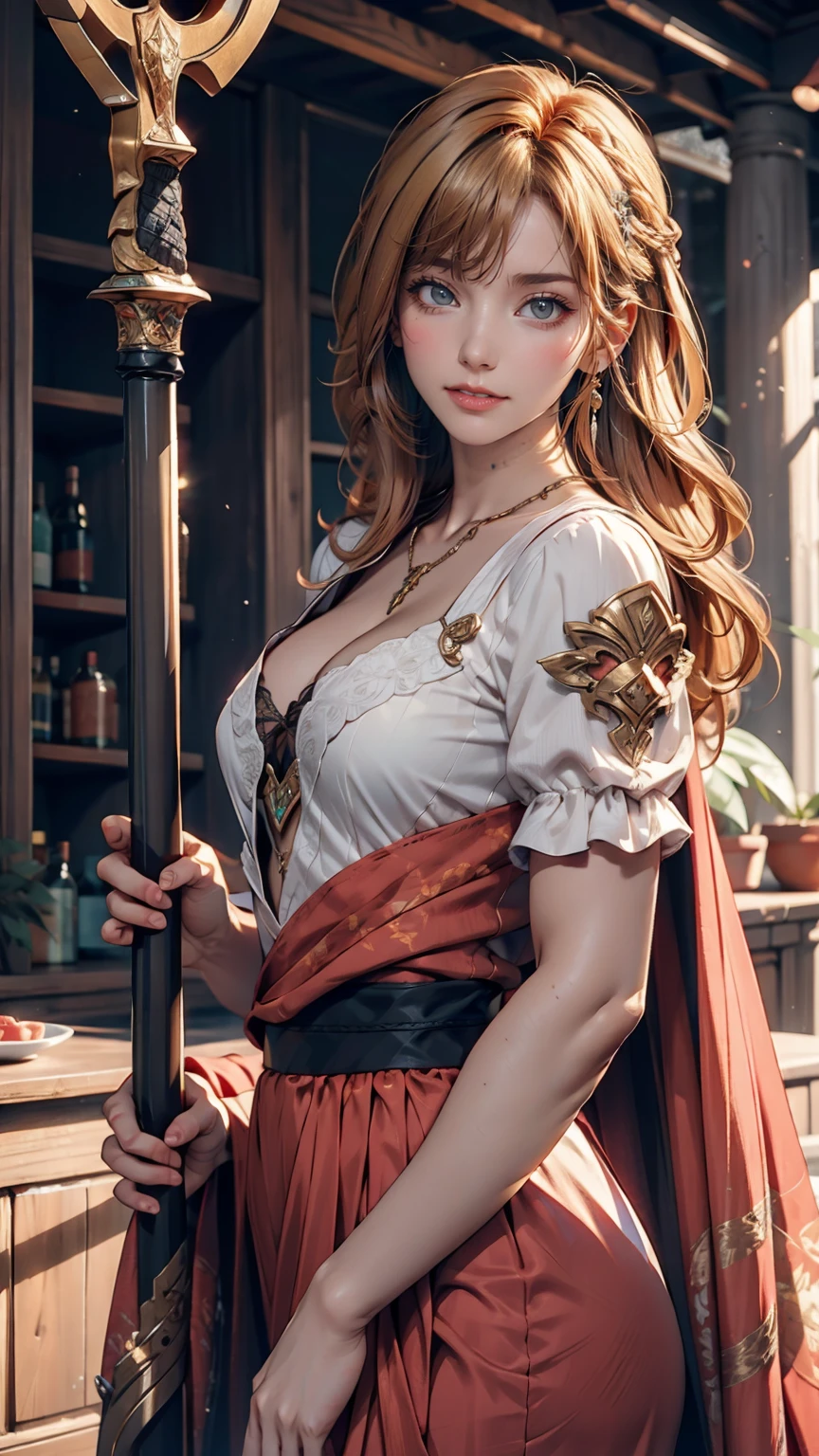 (masterpiece, Highest quality:1.3)
Soulcalibur Sophitia, One girl, alone, Long Hair, chest, View your viewers, smile, Blonde, large chest, hair ornaments, dress, chestの谷間, jewelry, medium chest, very Long Hair, Green Eyes, arms, Braiding, Earrings, sword, necklace, armor, single Braiding, Sandals