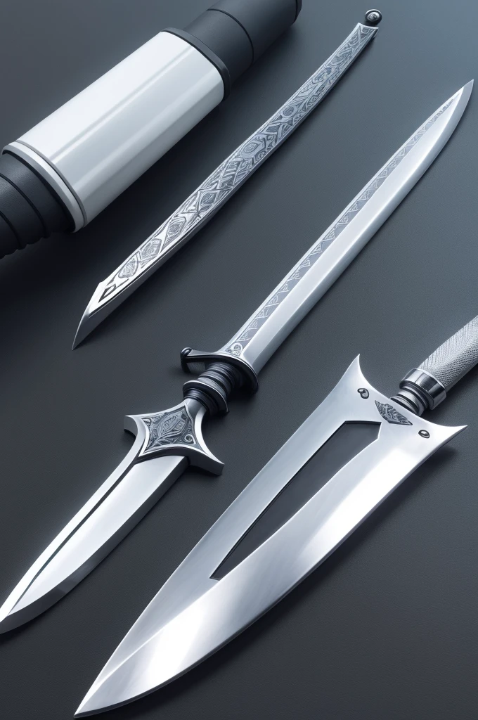 Draw a picture of a Claymore sword, but without being realistic, just a unique design