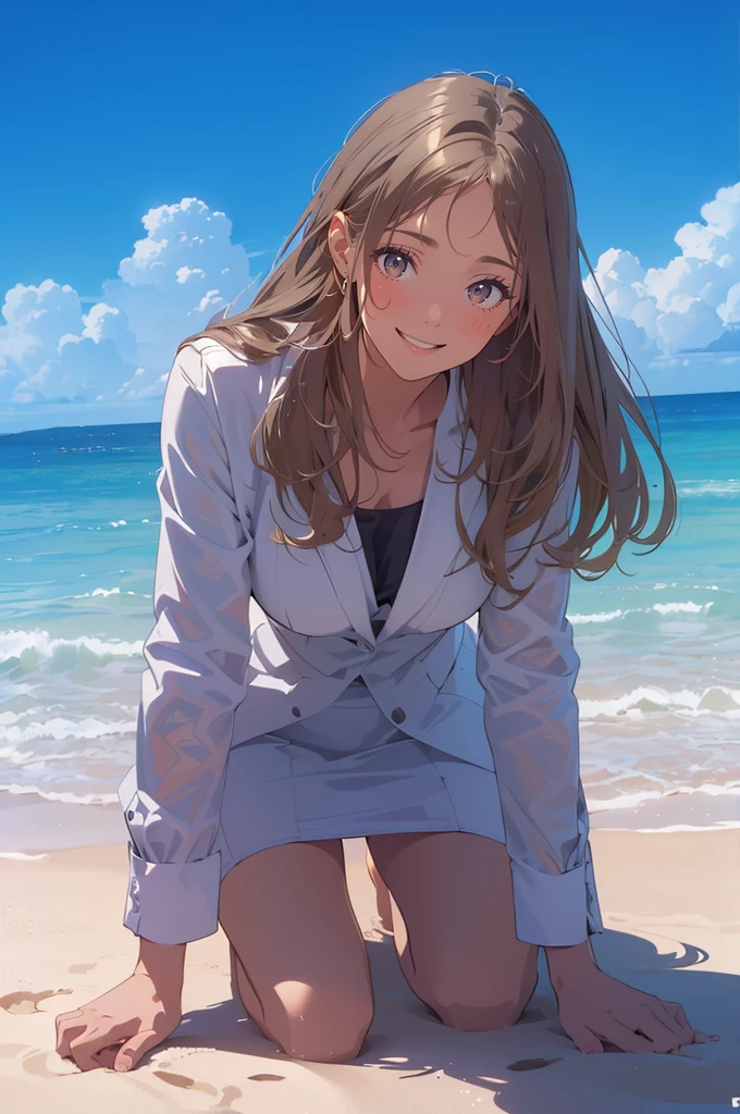 (masterpiece), (best quality), (ultra-detailed), (best illustration), (best shadow), (absurdres), Female, 25 years old, looking at viewer, steam, shy, nsfw, medium breasts, light smile,