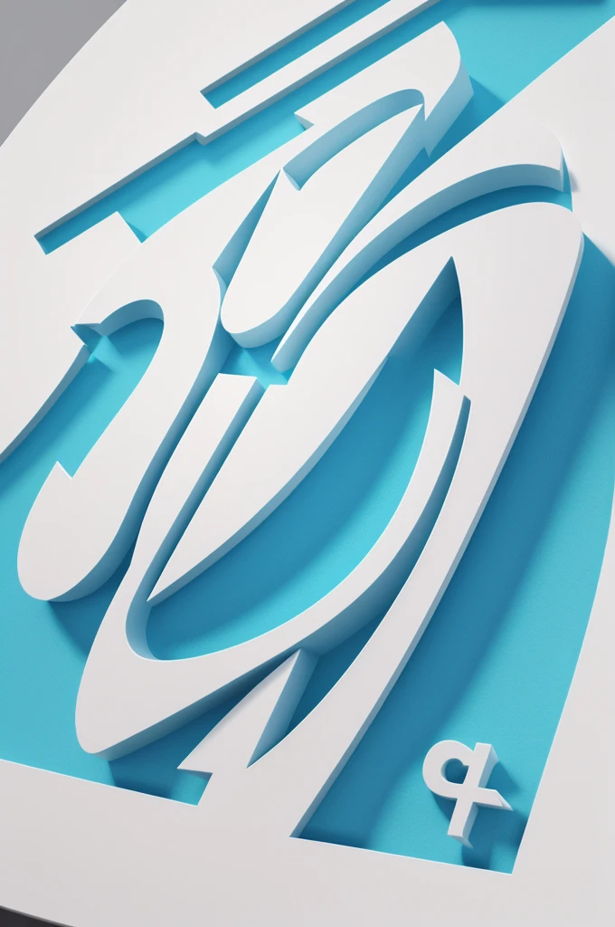 Great illustration 3D logo design name " Biren AI "