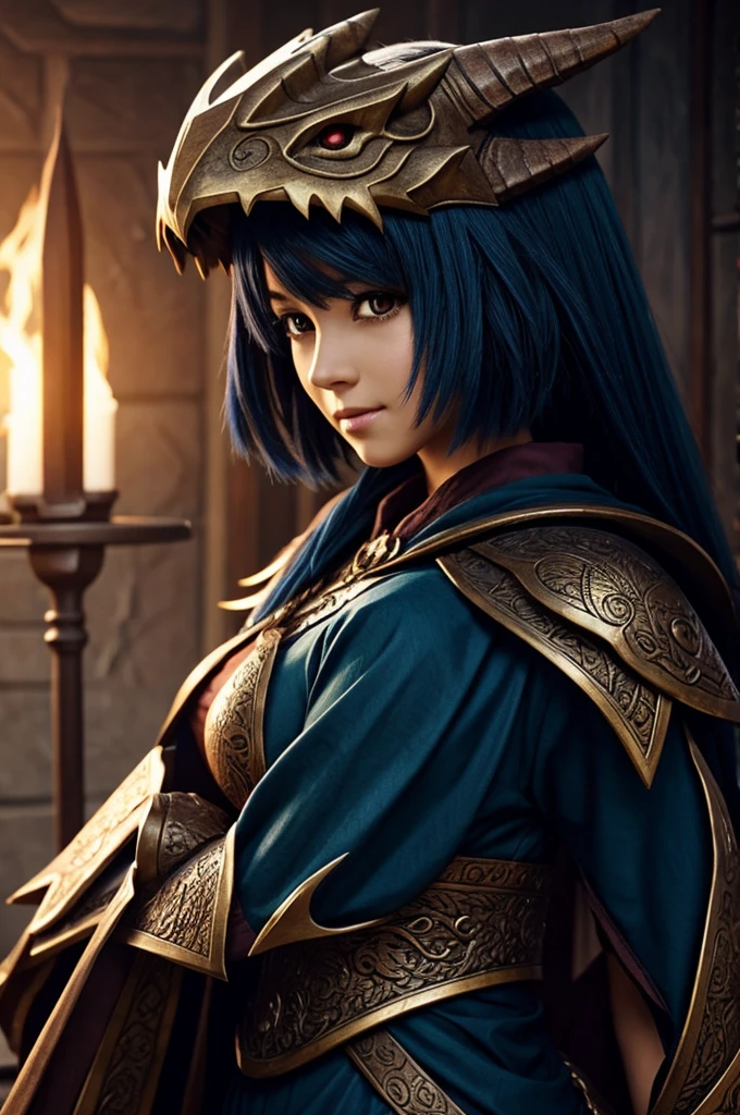 Anime Dragonborn woman