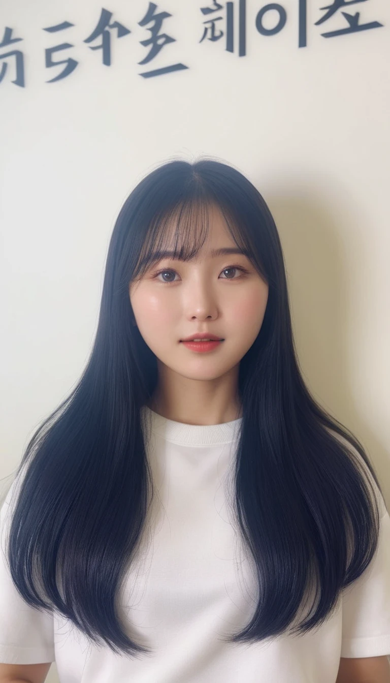 Best Quality, 8k, Masterpiece, (Portrait: 1.3), (photo realistic:1.4), (hyper realistic:1.4), Sharp Focus, looking at viewer, (smoother lighting:1.1), (increase cinematic lighting quality:0.9), realistic lighting, backlighting, light on face, ray trace, (brightening light:1.2), (Increase quality:1.4), sharp detail, (best quality real texture skin:1.4), finely detailed eyes, black_eyes, finely detailed face, 25 year old Korean woman