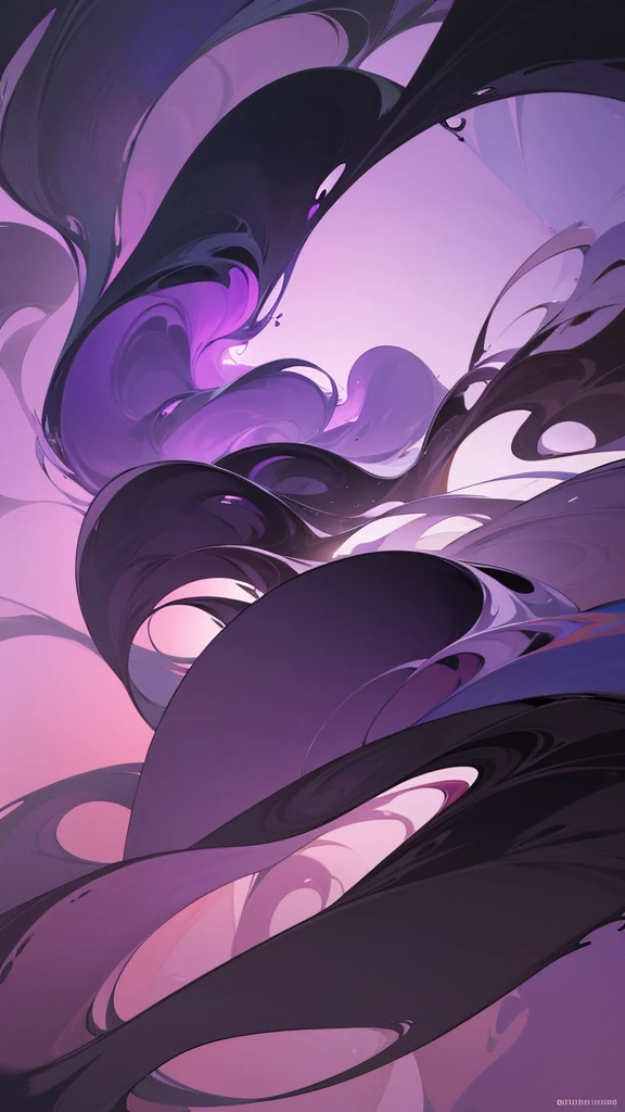 Design an image of purple smoke forming abstract shapes and figures. The smoke should flow smoothly and create interesting, fluid designs that captivate the viewer's imagination. Use gradients to enhance the depth and dimension of the smoke.