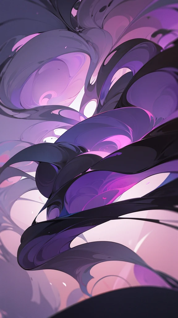 Design an image of purple smoke forming abstract shapes and figures. The smoke should flow smoothly and create interesting, fluid designs that captivate the viewer's imagination. Use gradients to enhance the depth and dimension of the smoke.