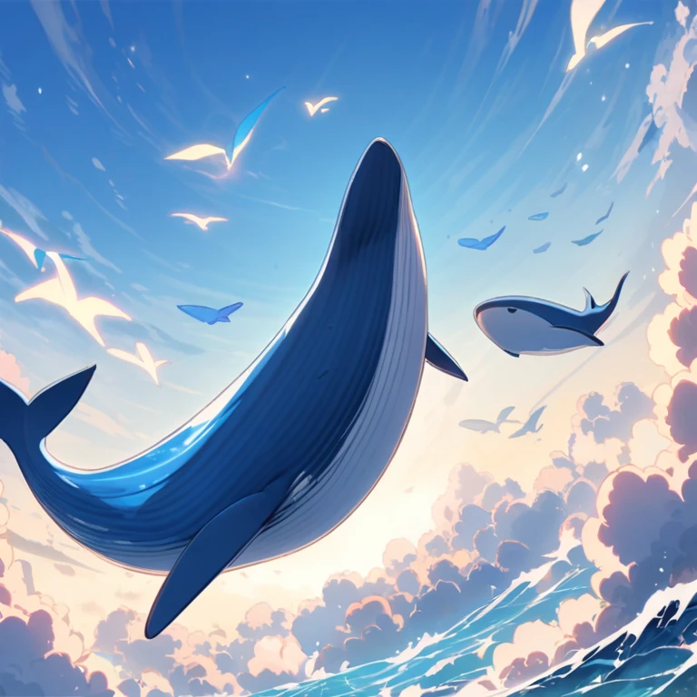 Flying Blue Whale