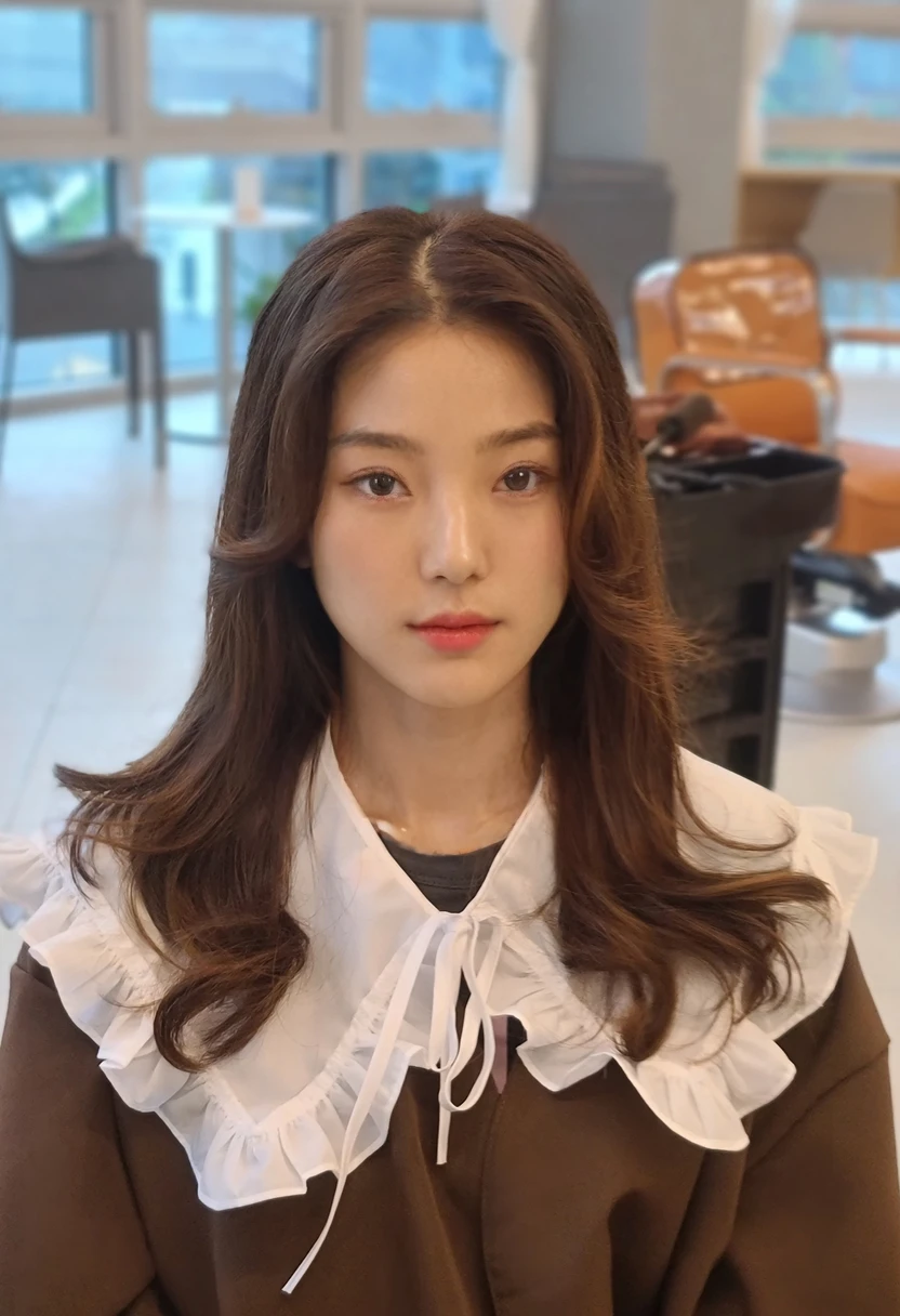 Best Quality, 8k, Masterpiece, (Portrait: 1.3), (photo realistic:1.4), (hyper realistic:1.4), Sharp Focus, looking at viewer, (smoother lighting:1.1), (increase cinematic lighting quality:0.9), realistic lighting, backlighting, light on face, ray trace, (brightening light:1.2), (Increase quality:1.4), sharp detail, (best quality real texture skin:1.4), finely detailed eyes, black_eyes, finely detailed face, 25 year old Korean woman
