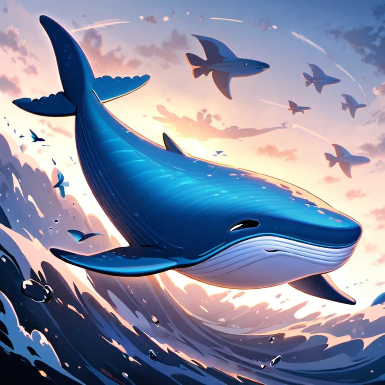 Flying Blue Whale