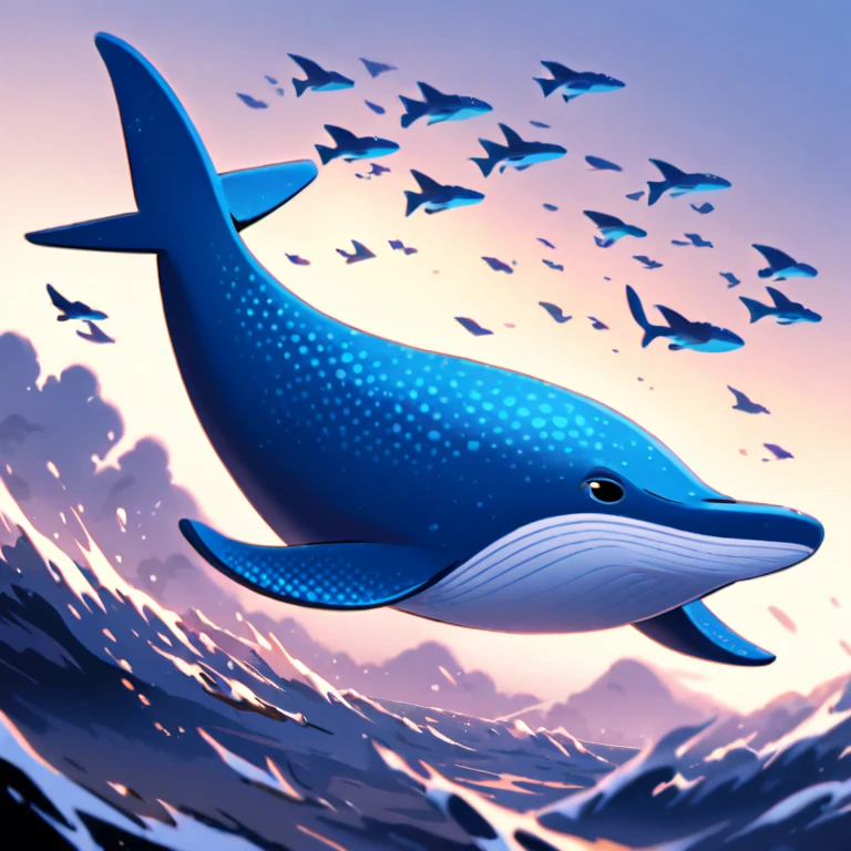 Flying Blue Whale