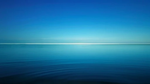 a surreal image of an endless expanse of water, the surface of the water should have a subtle glow, gently glowing horizon, #000000 in the background with a soft glow from horizon and subtle tones blending smoothly throughout, low exposure with bright highlights and glow